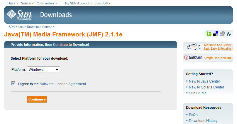 Java(TM) Media Framework(JMF)