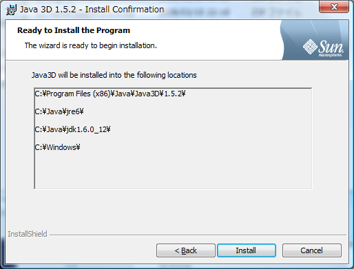 Java 3D 1.5.2 - Install Confirmation
