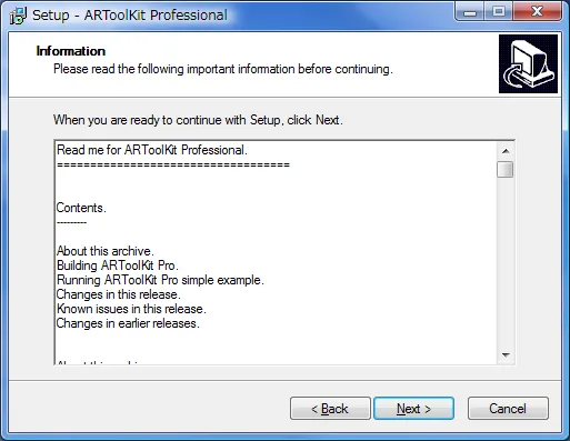 Setup - ARToolKit Professional
