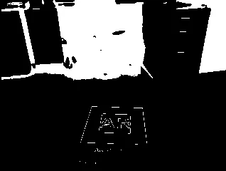 二値化画像:閾値=80