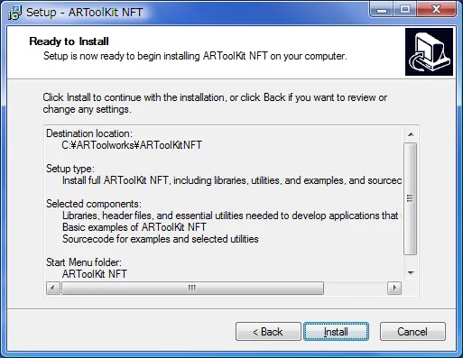 Setup - ARToolKit Professional